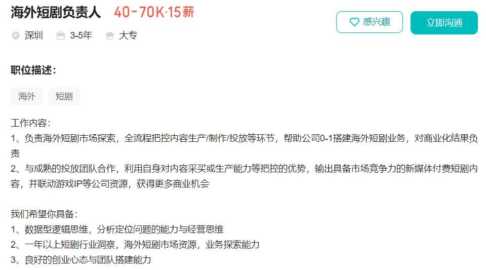 短剧行业薪酬揭秘：编剧需求旺盛合伙人月薪超50K(图6)